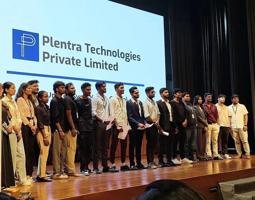 Plentra Technologies team at a technology event